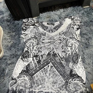 Damen Top schwarz & weiß Apt 9 Größe Petite PM - Bild 1 von 3