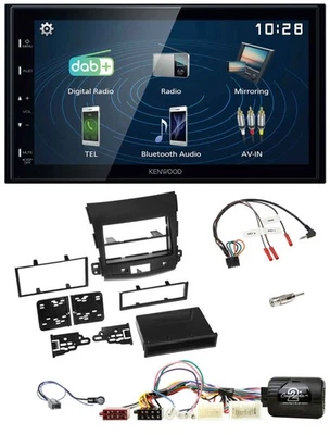 Kenwood 2DIN Bluetooth Lenkrad USB DAB Autoradio für Mitsubishi Outlander 2007-2 - Bild 1 von 4