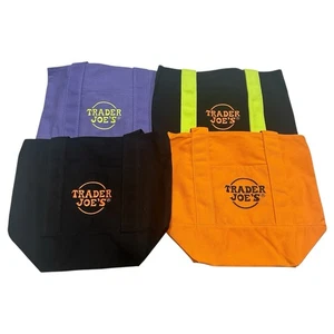 Trader Joe’s Halloween Tote Bag Collection Limited Edition Set 4 wiederverwendbare Taschen - Bild 1 von 10