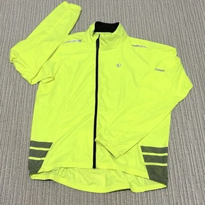 Pearl Izumi Quest Barrier Hi Vis Yellow Cycling Full Zip Jacket - Men's XL - Picture 1 of 6
