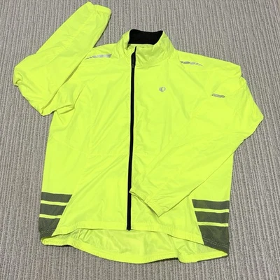 Pearl Izumi Quest Barrier Hi Vis Yellow Cycling Full Zip Jacket - Men's XL - Image 1 of 4