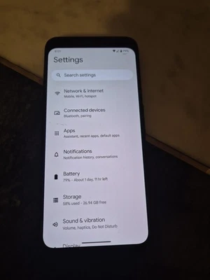 Google Pixel 4 64GB White (Unlocked) (Single SIM) Front camera not working - Image 1 of 4