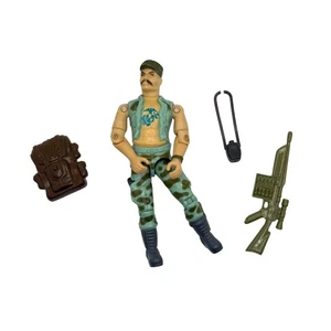 1983 Hasbro G.I. Joe Gung-Ho v1 Action Figure w/ Vintage Replacement Accessories - Picture 1 of 13