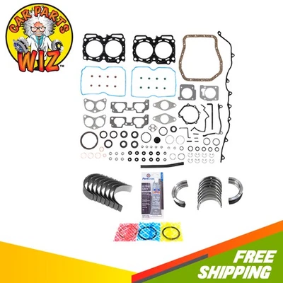 Комплект повторных колец двигателя подходит для 99–11 Subaru Baja Forester Impreza 2,5 л 16 В EJ251 EJ252 - Изображение 1 из 4