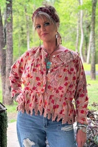 Chaqueta top para mujer Jaded Gypsy Strawberry Fields - Imagen 1 de 3