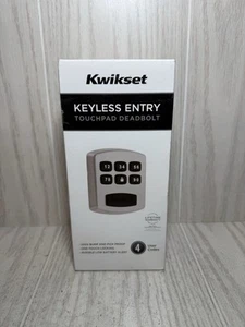Kwikset 905 Satin Nickel Keywayless Keypad Electronic Deadbolt - Picture 1 of 7
