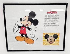 Disney Topolino stampa incorniciata con storia 11-087 GSP editoria 14x11 - Foto 1 di 4