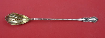 Gothic by Shiebler Cuchara Oliva Plata Esterlina Larga Oro Lavado Original 8 1/4" Foto 1 de 2