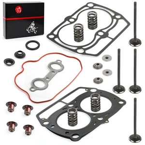Top End Cylinder Gasket Kit Intake Exhaust Valves For Polaris RZR 800 2008-2010 - Picture 1 of 10