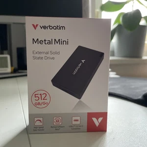 Verbatim Metal Mini 512 GB Externe SSD USB-C® (USB 3.2 Gen 2x2) Schwarz  32030 - Bild 1 von 3