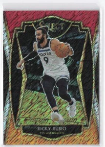 2020-21 Panini Select Ricky Rubio #133 rot weiß orange schimmern - Bild 1 von 2