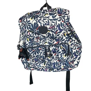 NWOT Kipling K10367 Fiona Travel MEdium Backpack Floral Flourish Multi Polyester - Picture 1 of 9