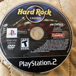 Hard Rock Casino (PS2, 2006) **DISC ONLY** Disc = VG - Picture 1 of 1