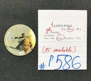 AAFES POGS, 8. Serie/Druck, 1 POG, 10¢, #P586, GUT - Bild 1 von 2