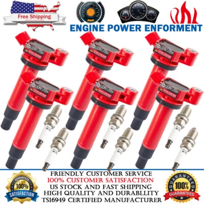 Катушки зажигания и свечи зажигания для Toyota Camry Avalon Sienna Lexus ES300 упаковка 6 шт. - Изображение 1 из 4