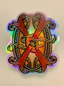 3.5" Arturo Fuente RED Opus X HOLOGRAPHIC Sticker Decal - Picture 1 of 3