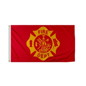 Promo Patriot's 3'x5' Ft Fire Department Flag - Civilian Service Tribute - Picture 1 of 12
