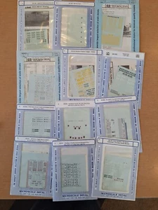N Scale Microscale Decals $3.00 Your Choice 'SEVERAL LISTINGS' Item #B4 - Picture 1 of 40