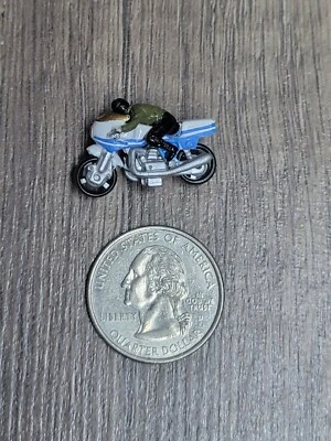 Micro Machines Galoob Ducati 1000 Motorcycle Motorbike Bike White Rider Vintage - Image 1 of 4