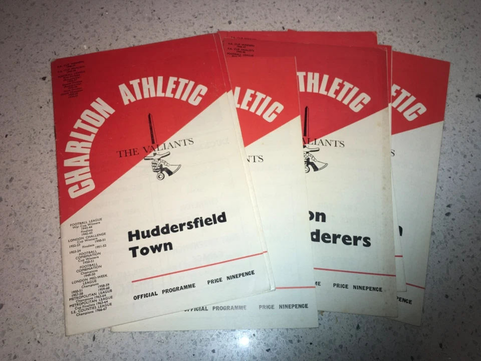CHARLTON ATHLETIC  - HOME- DIVISION TWO - 1967/68 - select program(s) required - Image 1 of 1