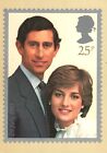 Die königliche Hochzeit Prinz von Wales und Lady Diana Spencer Stempelbild Postkarte