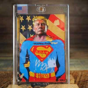 Donald Trump "Team Trump" Superman 2024 MAGA carta elettorale esclusiva - Foto 1 di 9