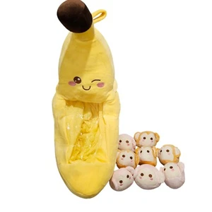 Cute Throw Pillow Stuffed Banana Toys Kawaii Banana Plush Avocado Stuffed Ani... - Picture 1 of 5