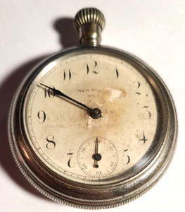 New Haven Pocket Watch Made in USA for Parts and Repair - Picture 1 of 5