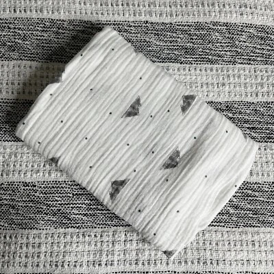 Aden + Anais Gray Mountains Dots Cotton Muslin Lovey Security Swaddle Blanket - Image 1 of 4