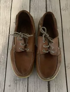 Sperry Men's Billfish Dark Tan Leather 0799320 US Size 9 M - Picture 1 of 6