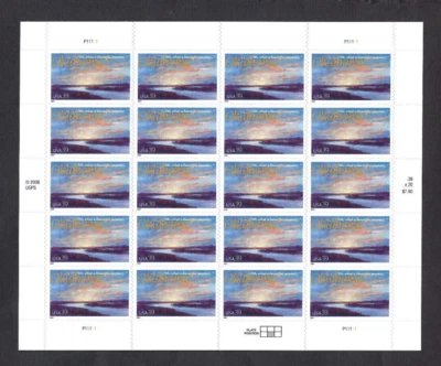 US Scott# 4121 2007 39c Booklet Pane of 20 Oklahoma P11111 LM MNH VF - Image 1 of 2