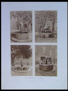 FONTAINES A COTIGNAC, FLAYSOC, BESSE, BARGERON -1912 - PLANCHE - ROUSTAN - Picture 1 of 1