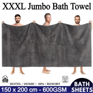 Luxury Big 150x200 cm Extra Large Super Jumbo Bath Sheets Towels XXXL Bath Sheet - Picture 1 of 32