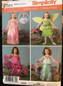 Simplicity 2384 Pant Skirt Top Princess Fairy Costumes  3 4 5 6 7 8 HALLOWEEN UC - Picture 1 of 9