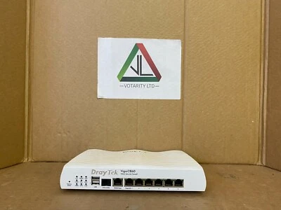 DrayTek Vigor2860 vDSL2 Security Firewall with PSU Draytek Vigor 2860 (Inc VAT) - Image 1 of 4