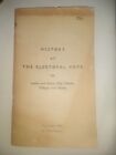 RARE 1961 History Of The Electoral Vote Trivia Nelson Banning Electoral Collage.