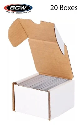 20 BCW 200 Ct Cardboard Card Boxes Sports / Game Deck Storage Coin Slab Shipping - Image 1 of 4