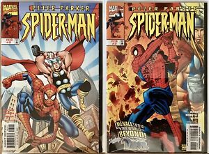 PETER PARKER SPIDER-MAN #2, 1998, BOTH COVER VARIANTS, MARVEL, BAGGED/BOARDED