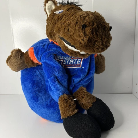 Boise State Broncos Reverse-A-Pal Plush Toy NCAA Stuffed Mascot and Football Cover
