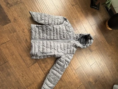 MARMOT Puffer Goose Down 90% Fill Men’s  Jacket Size S Grey Full Zip Hood - Image 1 of 3