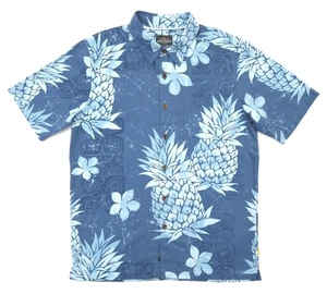 Quicksilver Herren S Comfort Fit Ananas Hawaii Kurzarm geknöpftes Hemd Neu mit Etikett - Bild 1 von 13