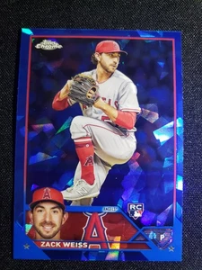 2023 Topps Chrome Blue Sapphire RC Zack Weiss USCS196 - Bild 1 von 2
