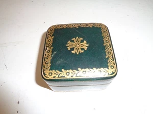 Vintage italienische Leder Schmuck Schmuck Präsentationsschatulle - Bild 1 von 7