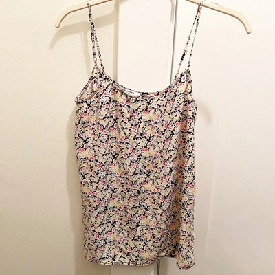 Camiseta sin mangas Equipment Femme floral seda XS colorida cami Foto 1 de 4