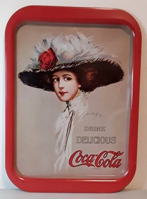 Vintage , Drink Delicious Coca Cola , Tray - Image 1 of 4
