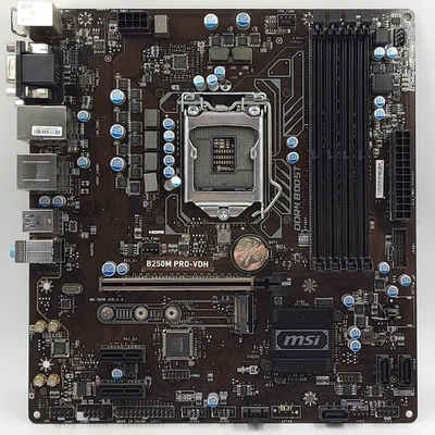 Placa Base MSI B250M Pro-VDH Usada Funcionando - Imagen 1 de 4