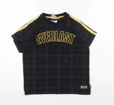 Camiseta negra Everlast para niños, talla 9-10 años, cómoda y elegante Foto 1 de 4