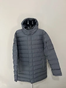 Marmot Men's Large Gray Puffer Jacket Hooded 3M Thinsulate Warm Zipper - Picture 1 of 20