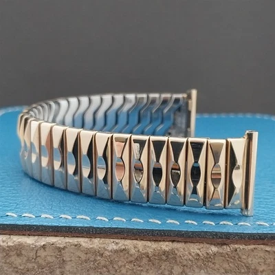 Vintage 19mm 18mm 16mm Gold-Filled Pontiac NOS Classic 1950s Stretch Watch Band - Image 1 of 4