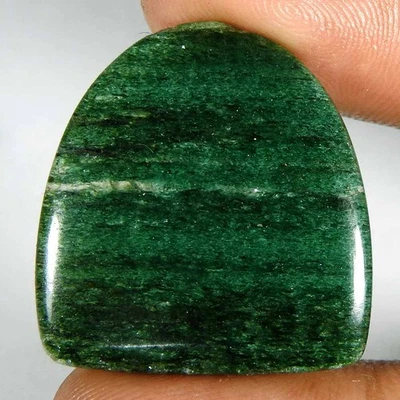 28.45Cts100%Natural Green Aventurine Fancy Cabochon Loose Gemstone - Image 1 of 3